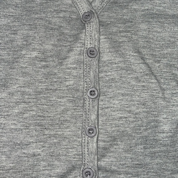 SHEIN Long Sleeve Button Up Crop Top X-Small - Picture 3 of 9